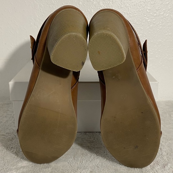 LC Lauren Conrad BonBon Cognac Brown Ankle Boots Size 8.5M - Picture 7 of 11